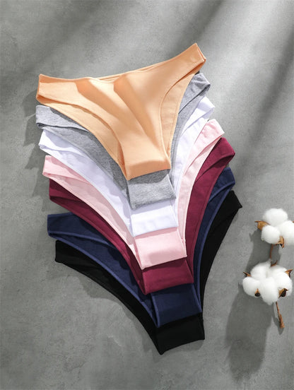 Cotton Seamless Underwear - Women's Breathable Low Waist Briefs | Soft Cotton Panties - ZOOMNSTORE