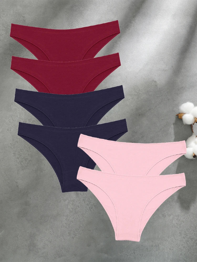 Cotton Seamless Underwear - Women's Breathable Low Waist Briefs | Soft Cotton Panties - ZOOMNSTORE