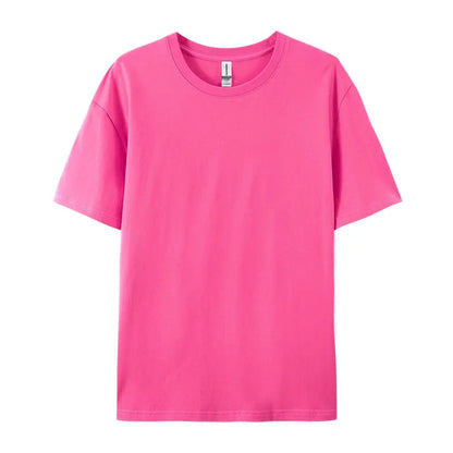 Cotton Casual T-Shirts for Women - Short Sleeve Sporty O-Neck Tops - ZOOMNSTORE