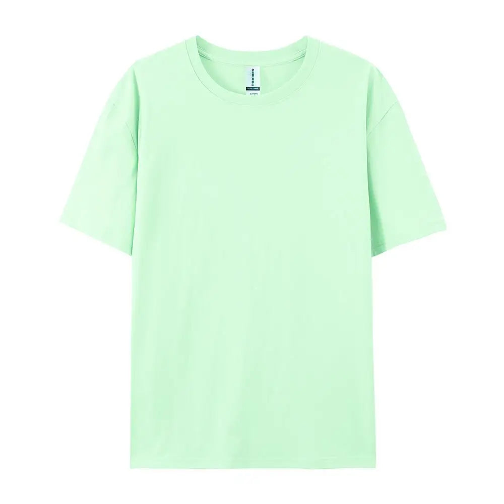 Cotton Casual T-Shirts for Women - Short Sleeve Sporty O-Neck Tops - ZOOMNSTORE
