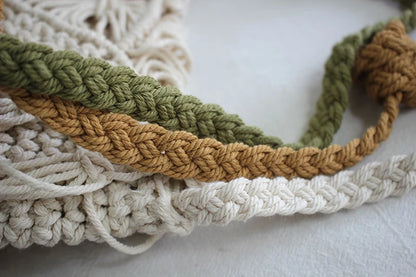 Handmade Cotton Crossbody Bag - Vintage Tassel Shoulder Messenger for Women Summer Beach Handbag 2023 - ZOOMNSTORE