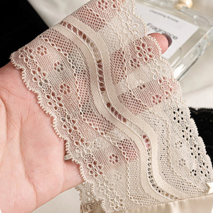 Cotton Triangle Panties - Women's Breathable Lace Mesh Low Waist Underwear - ZOOMNSTORE