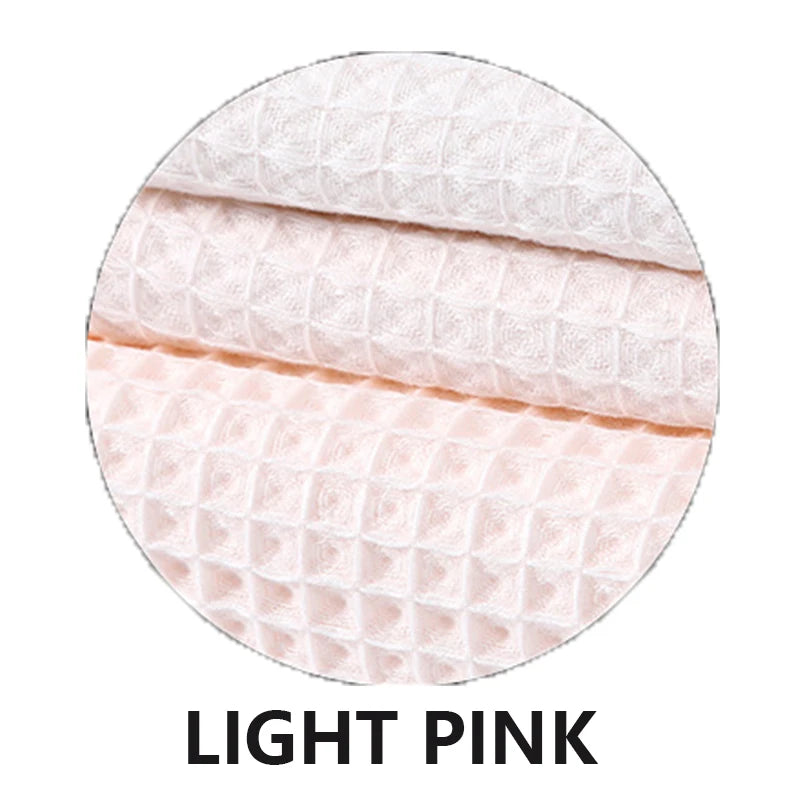 YIANSHU Waffle Towels Set Premium Cotton Bath Towel & Hand Towel Ultra Absorbent Soft Lint Free Quick Dry Lightweight Bath Sheet - ZOOMNSTORE