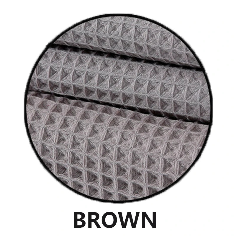 YIANSHU Waffle Towels Set Premium Cotton Bath Towel & Hand Towel Ultra Absorbent Soft Lint Free Quick Dry Lightweight Bath Sheet - ZOOMNSTORE