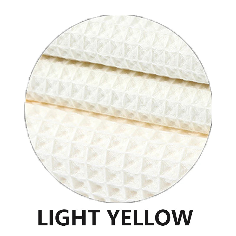 YIANSHU Waffle Towels Set Premium Cotton Bath Towel & Hand Towel Ultra Absorbent Soft Lint Free Quick Dry Lightweight Bath Sheet - ZOOMNSTORE