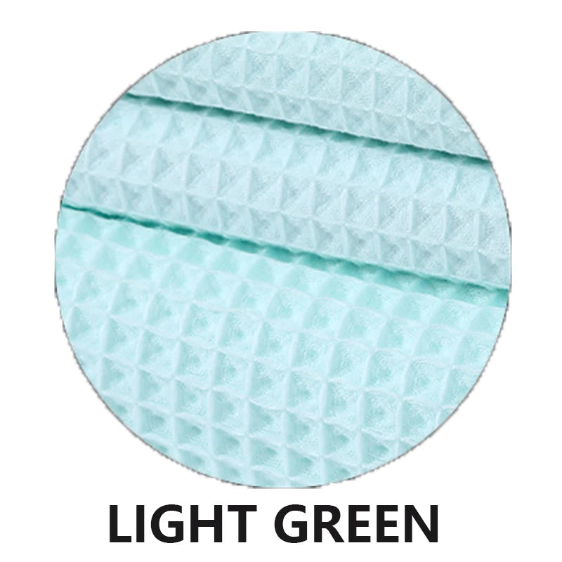 YIANSHU Waffle Towels Set Premium Cotton Bath Towel & Hand Towel Ultra Absorbent Soft Lint Free Quick Dry Lightweight Bath Sheet - ZOOMNSTORE