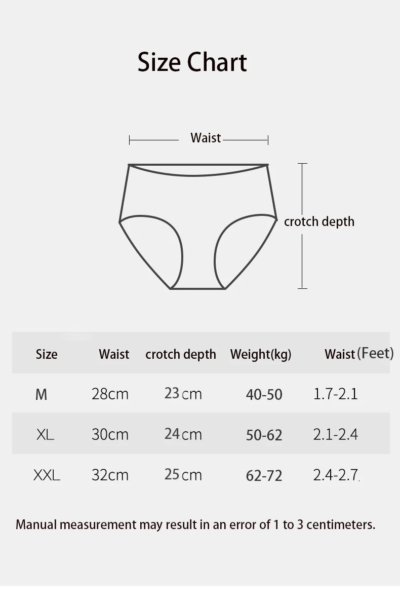 Cotton Women Panties - Mid Waist Breathable Cotton Briefs With Bow Decoration - ZOOMNSTORE