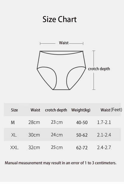 Cotton Women Panties - Mid Waist Breathable Cotton Briefs With Bow Decoration - ZOOMNSTORE