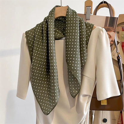 Pure Cotton Womens Printed Scarf - Fashionable Square Foulard for Neck and Hair - ZOOMNSTORE