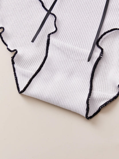 Cotton Women's Panties - Breathable Mid Rise Underwear With Bowknot Design - ZOOMNSTORE