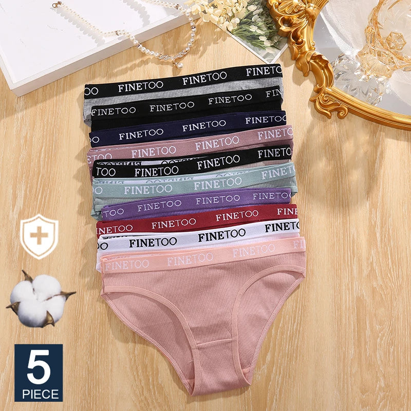 Cotton Women's Panties - Soft Breathable Low-Rise Briefs for Daily Wear Comfort - ZOOMNSTORE