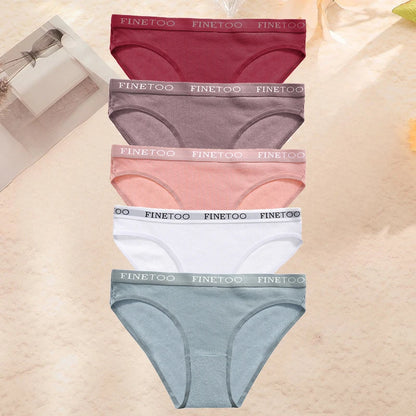 Cotton Women's Panties - Soft Breathable Low-Rise Briefs for Daily Wear Comfort - ZOOMNSTORE