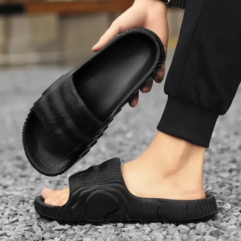 Couple Summer Indoor Slippers - Soft Skid-Proof Bathroom Flip Flops - ZOOMNSTORE