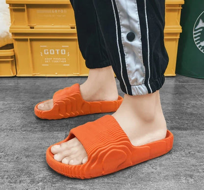 Couple Summer Indoor Slippers - Soft Skid-Proof Bathroom Flip Flops - ZOOMNSTORE