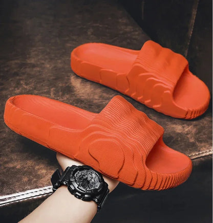 Couple Summer Indoor Slippers - Soft Skid-Proof Bathroom Flip Flops - ZOOMNSTORE