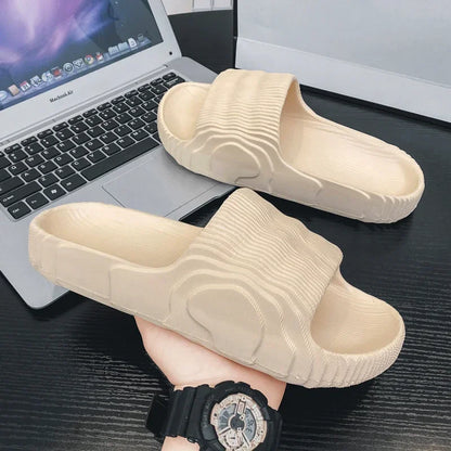 Couple Summer Indoor Slippers - Soft Skid-Proof Bathroom Flip Flops - ZOOMNSTORE