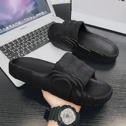 Couple Summer Indoor Slippers - Soft Skid-Proof Bathroom Flip Flops - ZOOMNSTORE