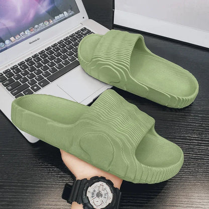 Couple Summer Indoor Slippers - Soft Skid-Proof Bathroom Flip Flops - ZOOMNSTORE