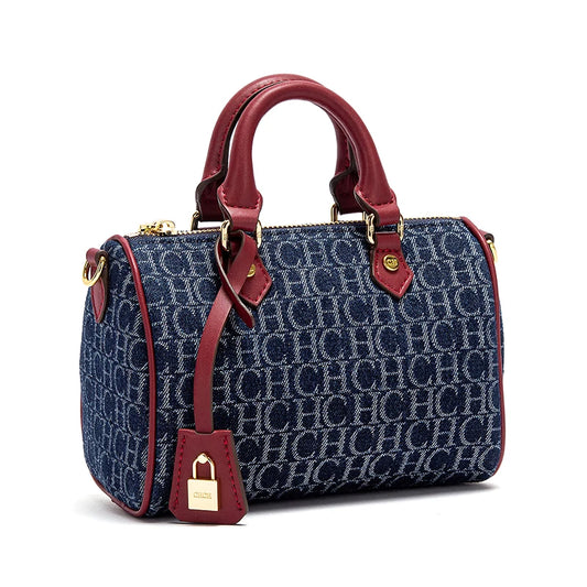Cowboy Splicing Pillow Bag - Casual Womens Shoulder Handbag 2025 - ZOOMNSTORE