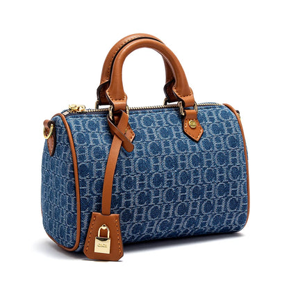 Cowboy Splicing Pillow Bag - Casual Womens Shoulder Handbag 2025 - ZOOMNSTORE
