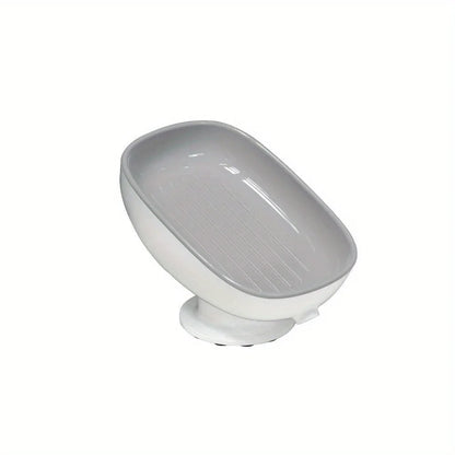 1pc Creative Soap Dish, Drain Soap Tray, Soap Holder With Suction Cup, Soap Rack For  Bathroom Accessories - ZOOMNSTORE