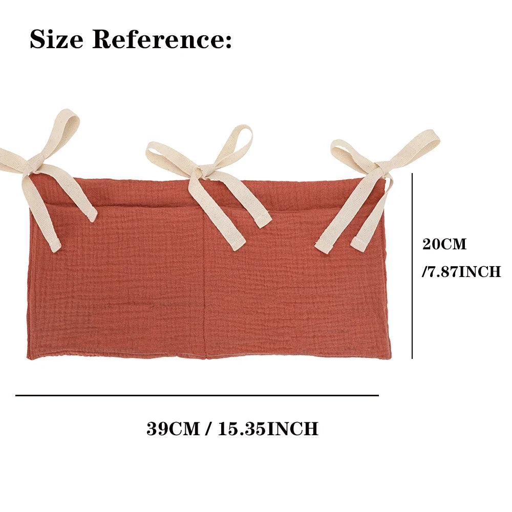 Multifunctional Crib Storage Bag Baby Diaper Bag Toddler Bed Headboard Organizer For Kids Baby Bedding Accessories Newborn - ZOOMNSTORE