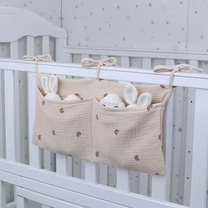 Multifunctional Crib Storage Bag Baby Diaper Bag Toddler Bed Headboard Organizer For Kids Baby Bedding Accessories Newborn - ZOOMNSTORE