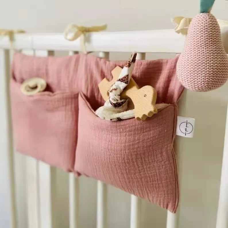 Multifunctional Crib Storage Bag Baby Diaper Bag Toddler Bed Headboard Organizer For Kids Baby Bedding Accessories Newborn - ZOOMNSTORE