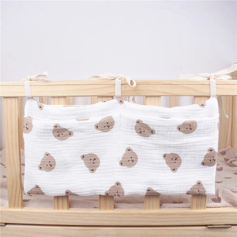 Multifunctional Crib Storage Bag Baby Diaper Bag Toddler Bed Headboard Organizer For Kids Baby Bedding Accessories Newborn - ZOOMNSTORE