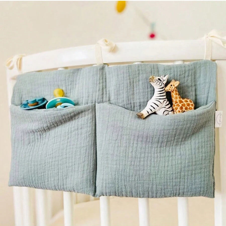 Multifunctional Crib Storage Bag Baby Diaper Bag Toddler Bed Headboard Organizer For Kids Baby Bedding Accessories Newborn - ZOOMNSTORE