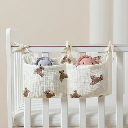 Multifunctional Crib Storage Bag Baby Diaper Bag Toddler Bed Headboard Organizer For Kids Baby Bedding Accessories Newborn - ZOOMNSTORE