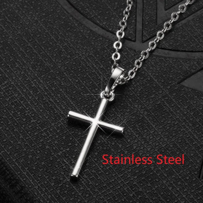 Rotatable Crown Rhinestone Cross Choker Necklace Earrings Rings for Women Minimalist Cross Chain Christian Jewelry Prayer Gift - ZOOMNSTORE