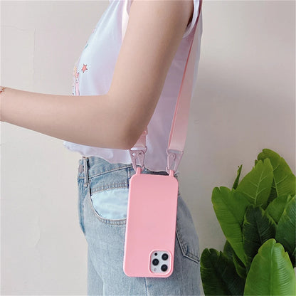 Crossbody Lanyard Case for iPhone 14-17 Pro Max - Shockproof Silicone Strap Cover - ZOOMNSTORE