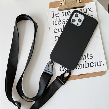 Crossbody Lanyard Case for iPhone 14-17 Pro Max - Shockproof Silicone Strap Cover - ZOOMNSTORE