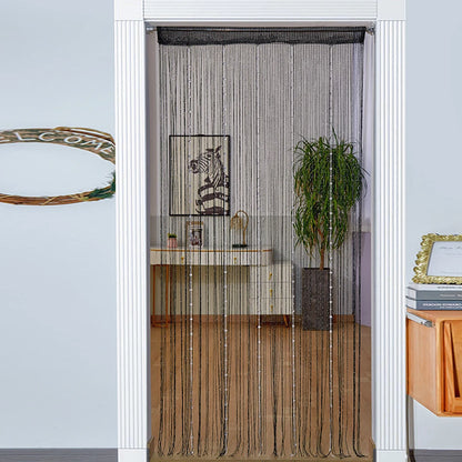 Crystal Bead Curtain - Elegant Beaded String Door Curtain with Shiny Tassels - ZOOMNSTORE