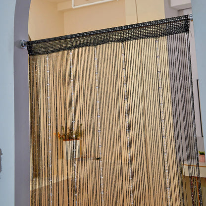 Crystal Bead Curtain - Elegant Beaded String Door Curtain with Shiny Tassels - ZOOMNSTORE