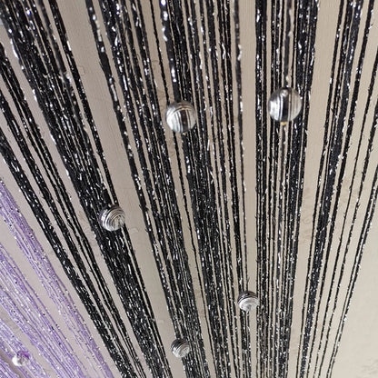 Crystal Bead Curtain - Elegant Beaded String Door Curtain with Shiny Tassels - ZOOMNSTORE