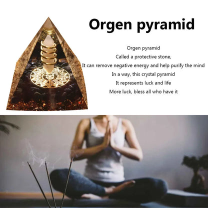 Natural Crystal Energy Pyramids - Handmade EMF Protection Healing Stones for Yoga Meditation - ZOOMNSTORE