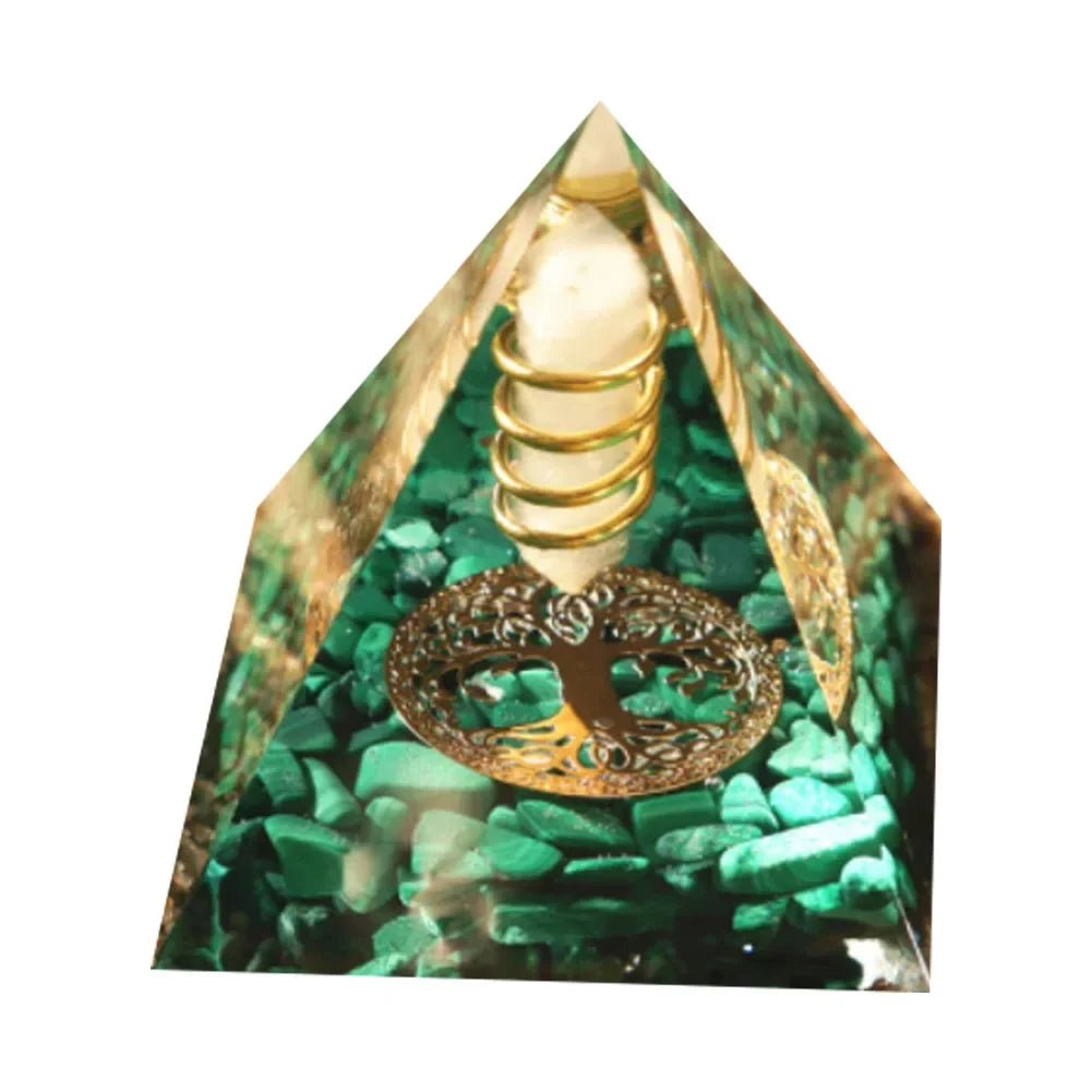 Natural Crystal Energy Pyramids - Handmade EMF Protection Healing Stones for Yoga Meditation - ZOOMNSTORE