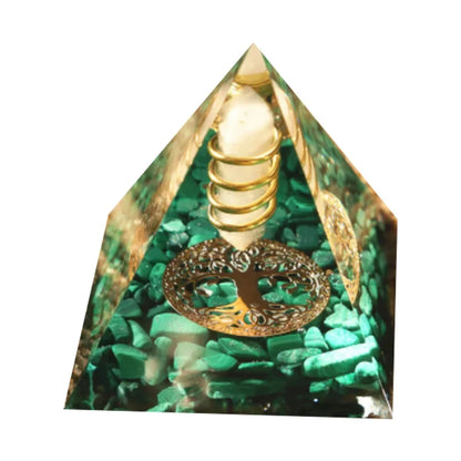 Natural Crystal Energy Pyramids - Handmade EMF Protection Healing Stones for Yoga Meditation - ZOOMNSTORE