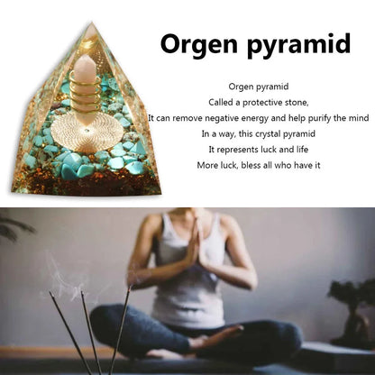 Natural Crystal Energy Pyramids - Handmade EMF Protection Healing Stones for Yoga Meditation - ZOOMNSTORE
