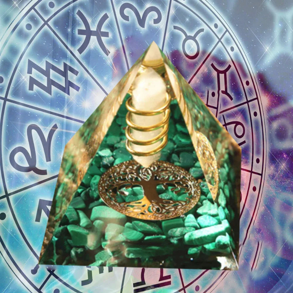 Natural Crystal Energy Pyramids - Handmade EMF Protection Healing Stones for Yoga Meditation - ZOOMNSTORE