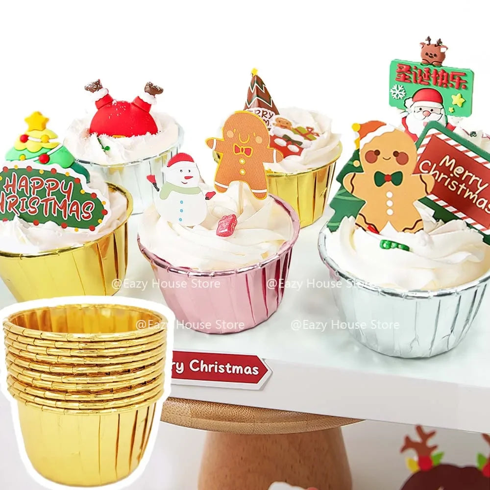 Cupcake Liners - 50PCS Disposable Paper Muffin Baking Cups Party Supplies - ZOOMNSTORE