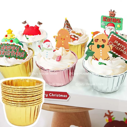 Cupcake Liners - 50PCS Disposable Paper Muffin Baking Cups Party Supplies - ZOOMNSTORE