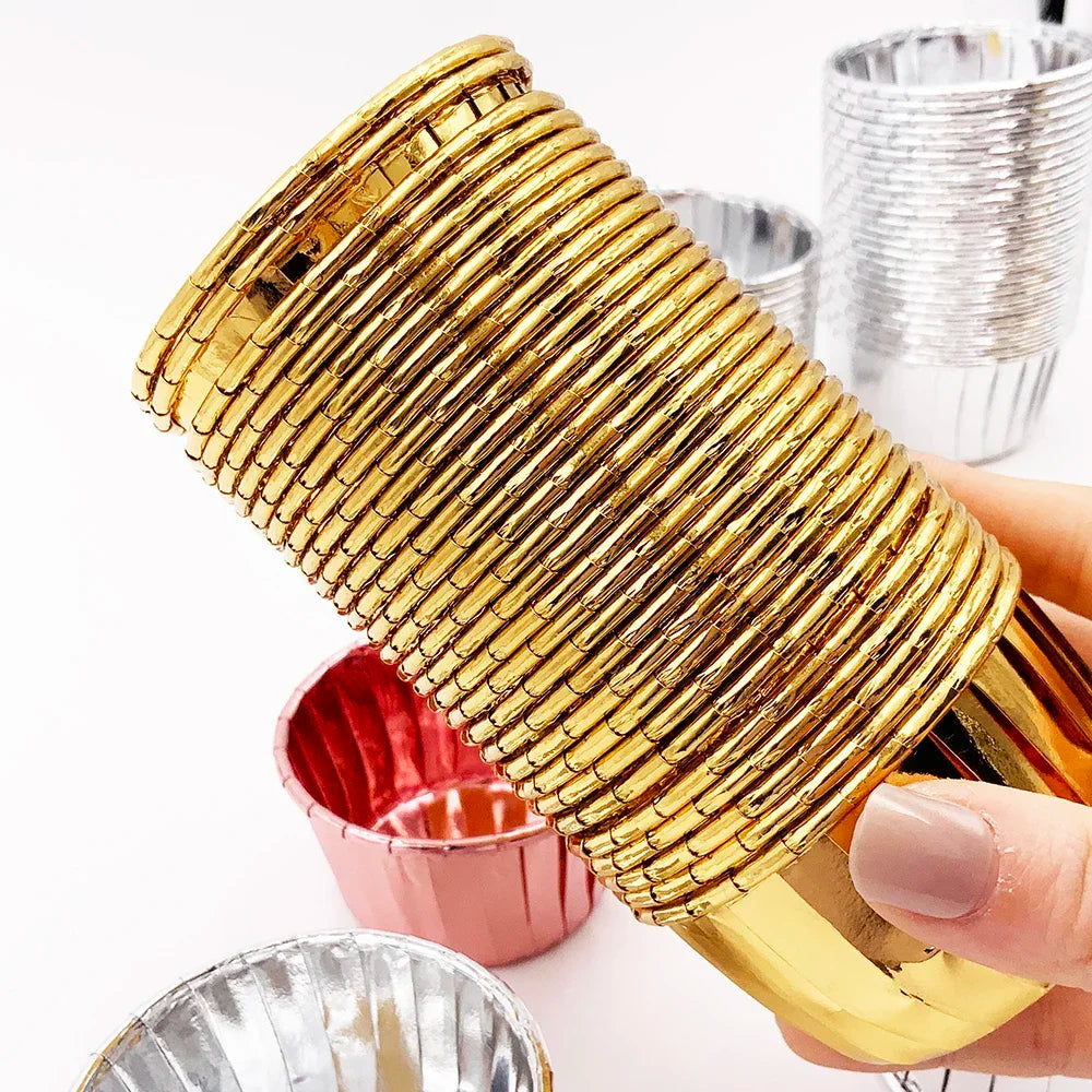 Cupcake Liners - 50PCS Disposable Paper Muffin Baking Cups Party Supplies - ZOOMNSTORE