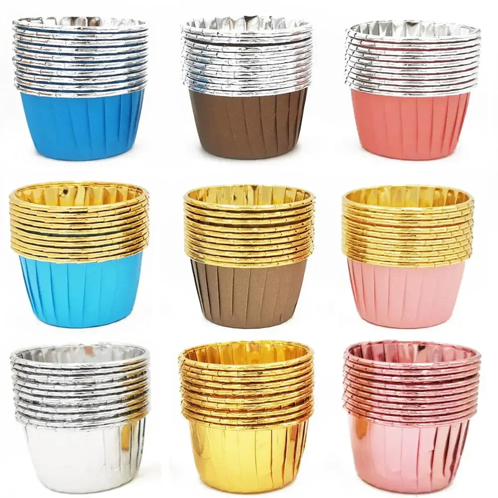 Cupcake Liners - 50PCS Disposable Paper Muffin Baking Cups Party Supplies - ZOOMNSTORE
