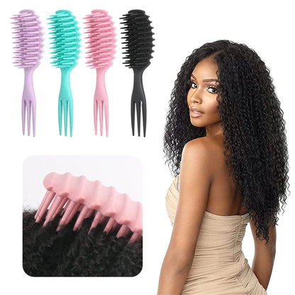 Curl Defining Brush – Curly Hair Styling Tool to Shape & Define Curls Easily - ZOOMNSTORE