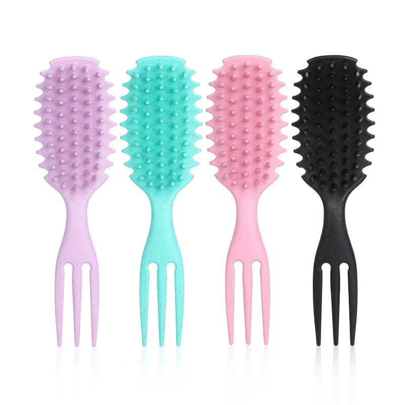 Curl Defining Brush – Curly Hair Styling Tool to Shape & Define Curls Easily - ZOOMNSTORE