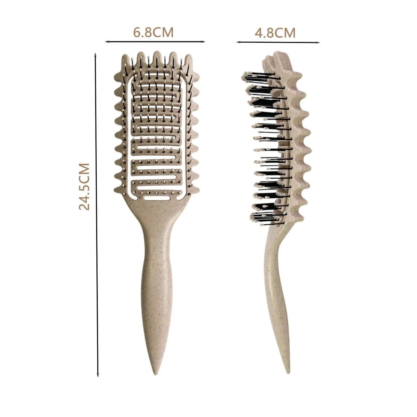Curly Hair Brush – Hollow Design Frizz Control & Curl Defining Tool for Men Women - ZOOMNSTORE