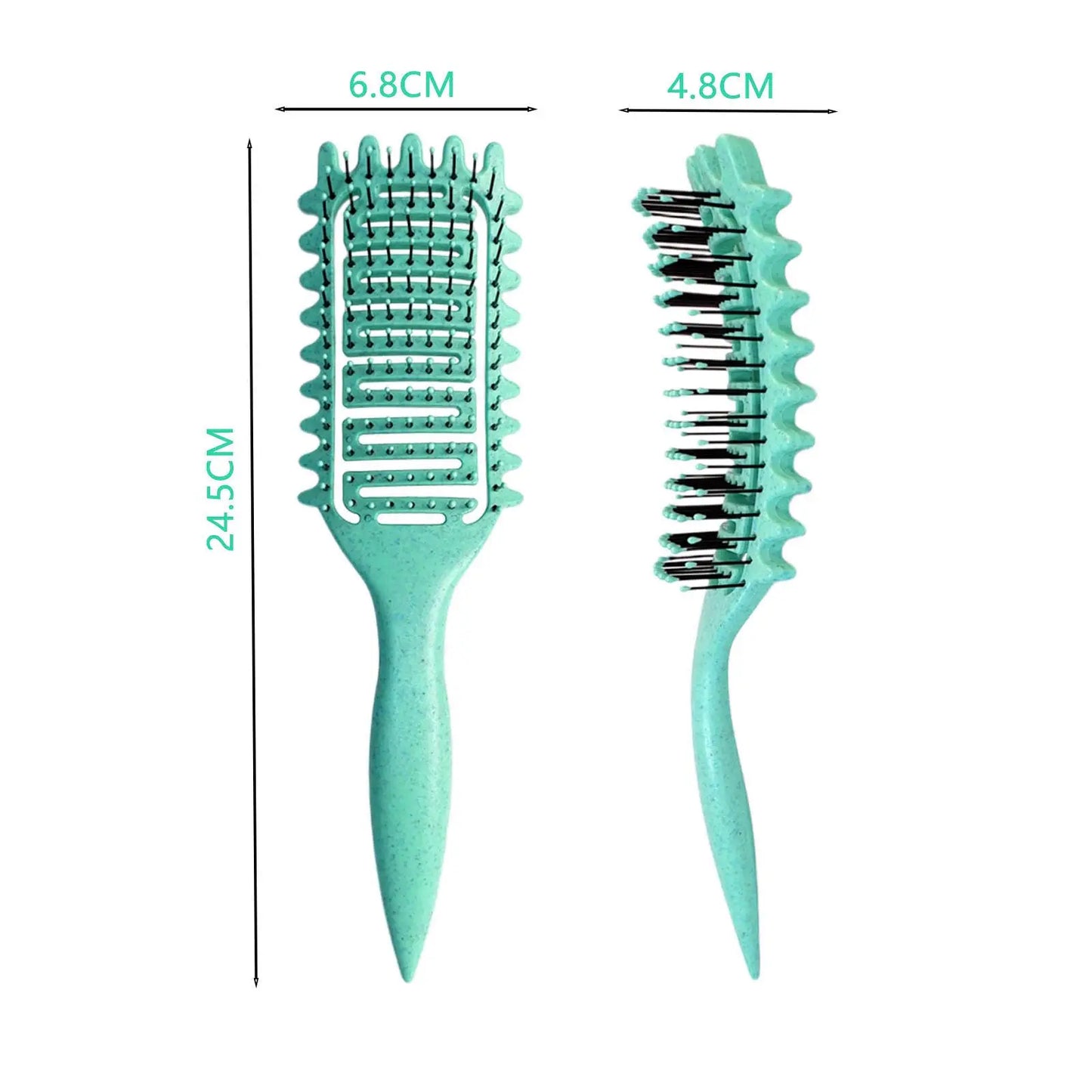 Curly Hair Brush – Hollow Design Frizz Control & Curl Defining Tool for Men Women - ZOOMNSTORE